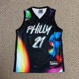 Philadelphia 76ers Joel Embiid #21 Srelix Galactic NBA Jersey